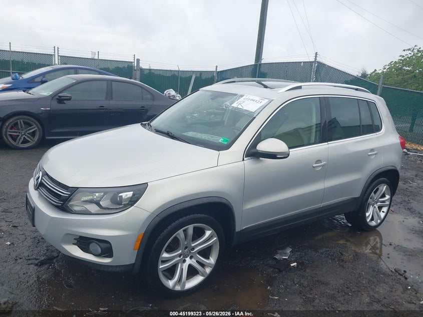2013 Volkswagen Tiguan VIN WVGBV3AX5DW075606 IAAI salvage auction — RIGHT FRONT, Salvage (Virginia), sold $1,100 on 2026-07-06 (photo 2)