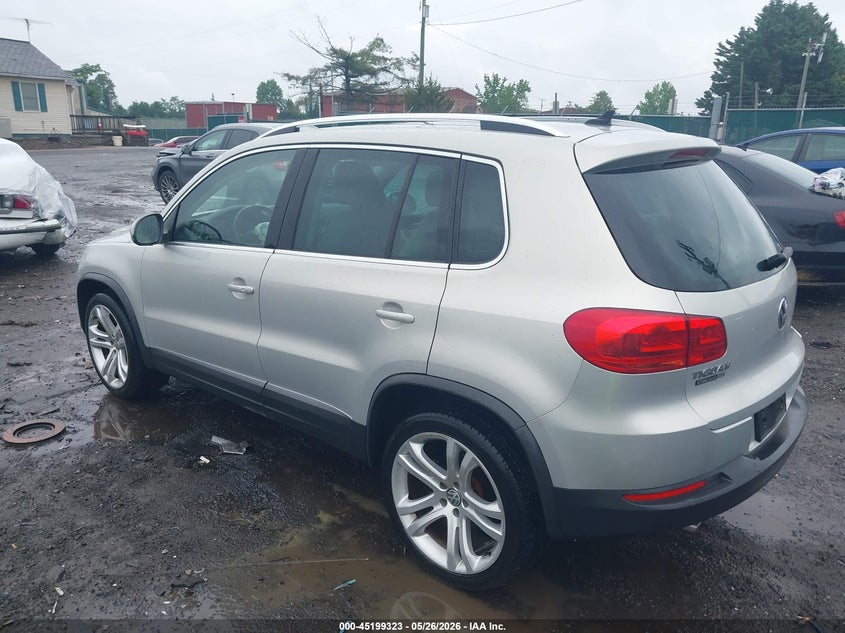 2013 Volkswagen Tiguan VIN WVGBV3AX5DW075606 IAAI salvage auction — RIGHT FRONT, Salvage (Virginia), sold $1,100 on 2026-07-06 (photo 3)