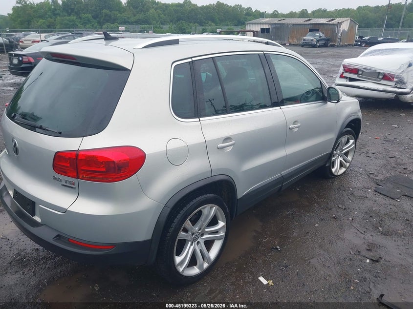 2013 Volkswagen Tiguan VIN WVGBV3AX5DW075606 IAAI salvage auction — RIGHT FRONT, Salvage (Virginia), sold $1,100 on 2026-07-06 (photo 4)