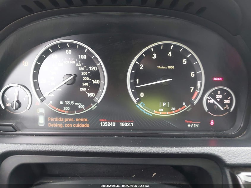 2014 BMW 5er VIN WBA5M2C56ED085792 IAAI salvage auction — LEFT FRONT, Salvage Title, sold $1,950 on 2026-07-09 (photo 7)