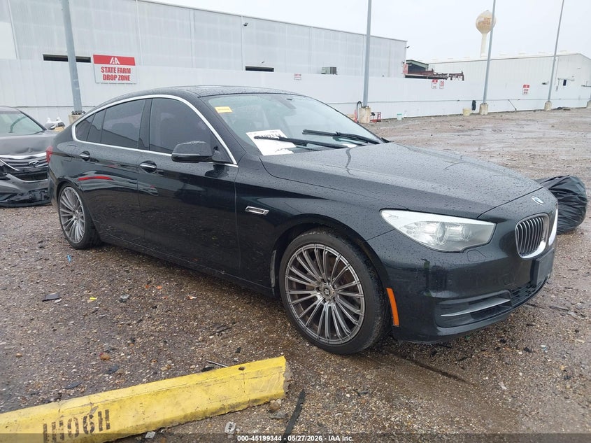 2014 BMW 5er VIN WBA5M2C56ED085792 IAAI salvage auction — LEFT FRONT, Salvage Title, sold $1,950 on 2026-07-09 (photo 1)