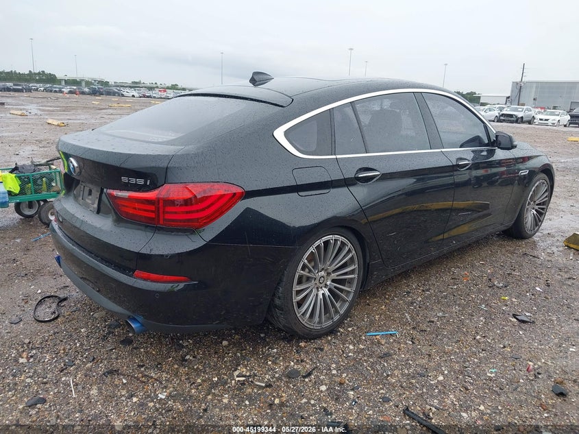 2014 BMW 5er VIN WBA5M2C56ED085792 IAAI salvage auction — LEFT FRONT, Salvage Title, sold $1,950 on 2026-07-09 (photo 4)
