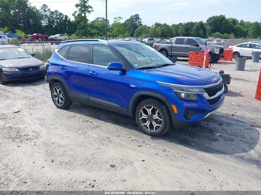 2022 Kia Seltos VIN KNDERCAA0N7268775 IAAI salvage auction — REAR END, Salvage Title, sold $5,375 on 2026-07-07 (photo 1)