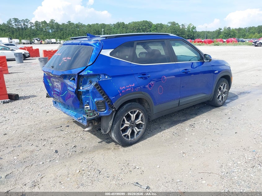 2022 Kia Seltos VIN KNDERCAA0N7268775 IAAI salvage auction — REAR END, Salvage Title, sold $5,375 on 2026-07-07 (photo 4)