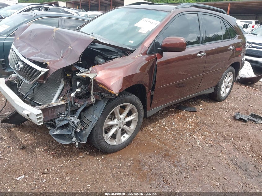 2008 Lexus Rx 350 VIN JTJGK31U389850446 IAAI salvage auction — FRONT END, Salvage (Alabama), sold $525 on 2026-07-08 (photo 2)