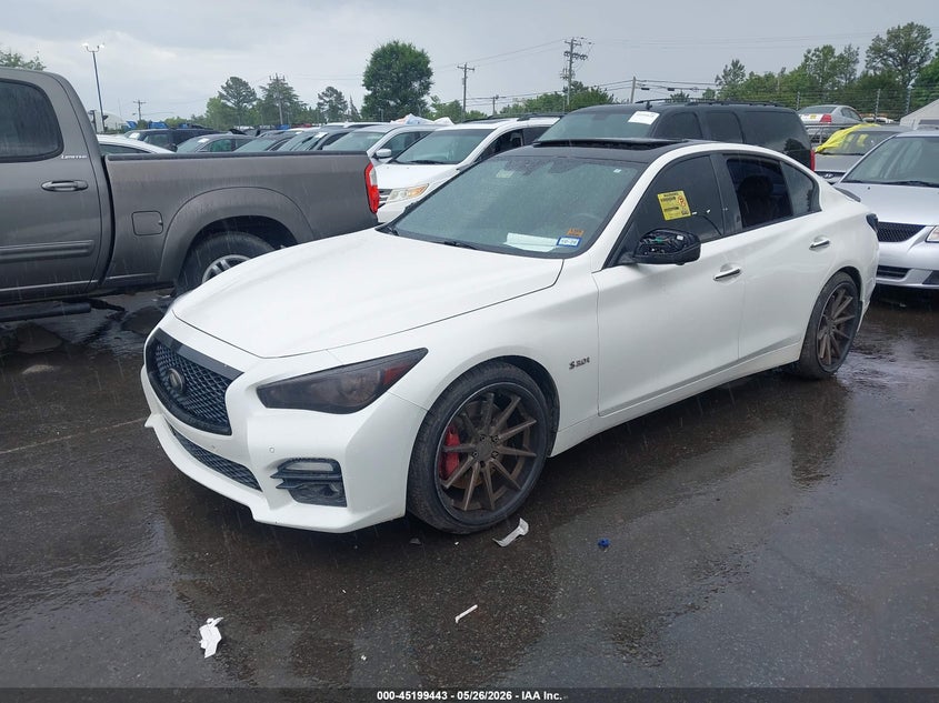 2017 Infiniti Q50 VIN JN1FV7AR8HM870569 IAAI salvage auction — THEFT, Salvage (Idaho), sold $2,800 on 2026-07-29 (photo 2)
