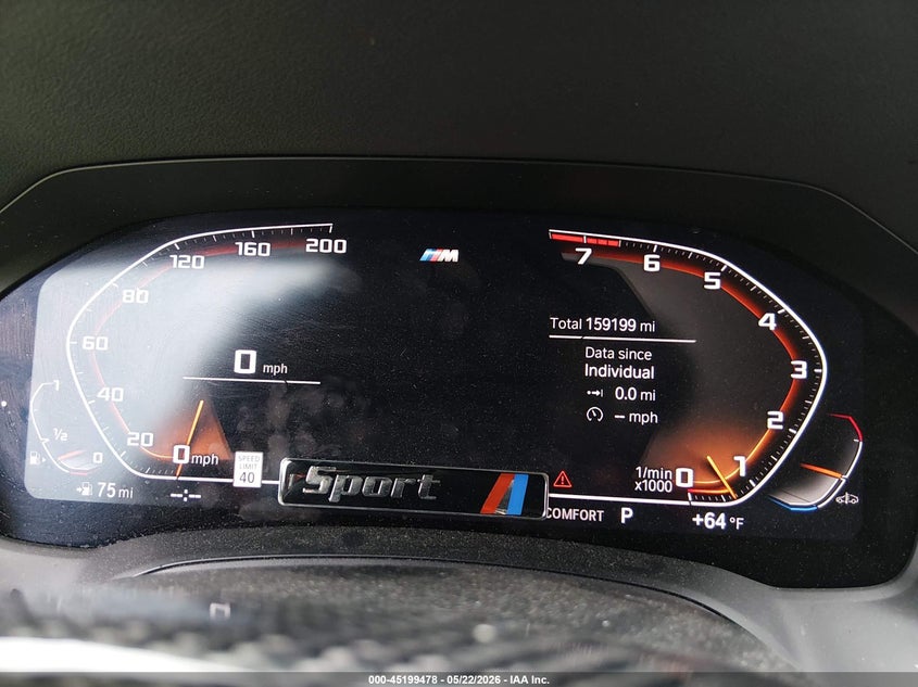 2020 BMW VIN WBA5U9C00LAF54809 IAAI salvage auction — THEFT, Salvage (New Jersey), sold $12,250 on 2026-07-30 (photo 7)