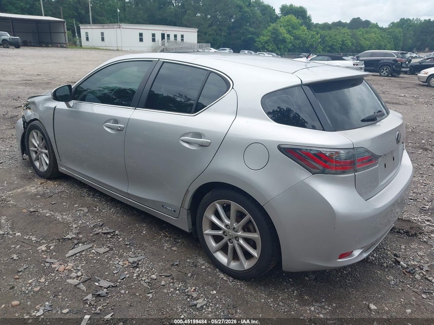 2011 Lexus Ct 200h VIN JTHKD5BH9B2015132 IAAI salvage auction — FRONT END, Salvage (Idaho), sold $1,750 on 2026-07-24 (photo 3)