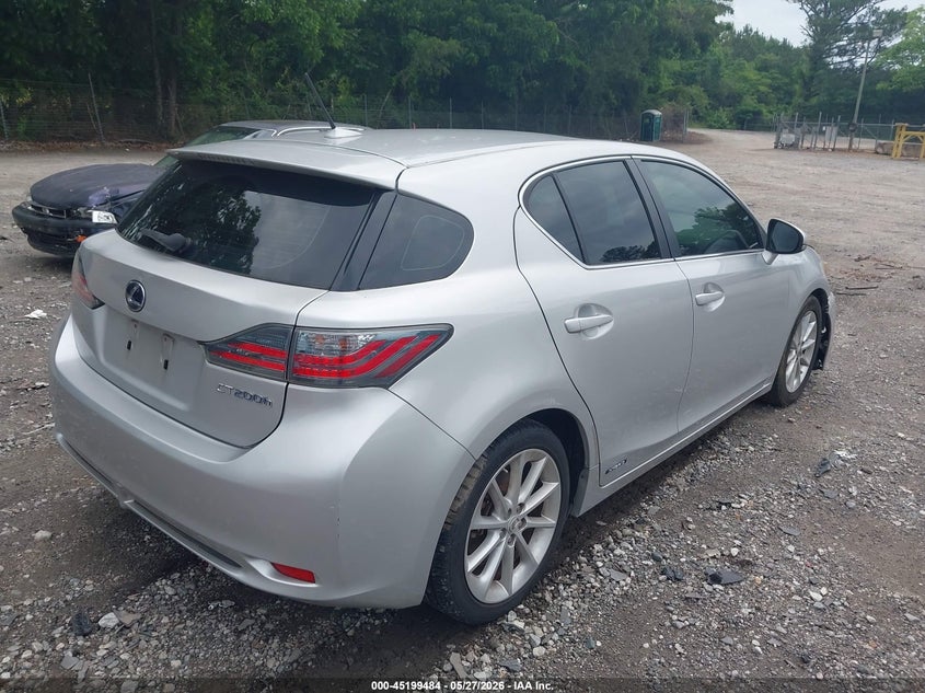 2011 Lexus Ct 200h VIN JTHKD5BH9B2015132 IAAI salvage auction — FRONT END, Salvage (Idaho), sold $1,750 on 2026-07-24 (photo 4)