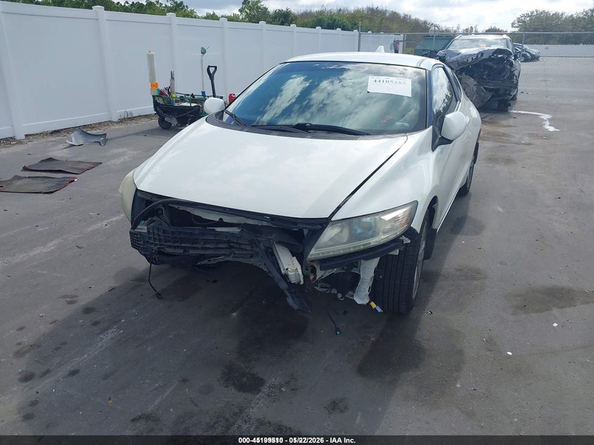 2013 Honda Cr-z VIN JHMZF1D67DS001455 IAAI salvage auction — FRONT END, Rebuildable (Florida), sold $325 on 2026-07-29 (photo 2)