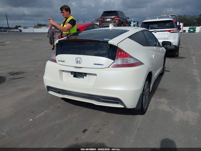 2013 Honda Cr-z VIN JHMZF1D67DS001455 IAAI salvage auction — FRONT END, Rebuildable (Florida), sold $325 on 2026-07-29 (photo 4)