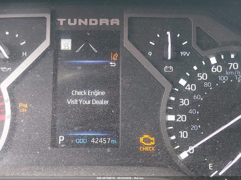 2022 Toyota Tundra VIN 5TFLA5AB3NX015257 IAAI salvage auction — FRONT END, Salvage (Georgia), sold $16,350 on 2026-07-17 (photo 7)
