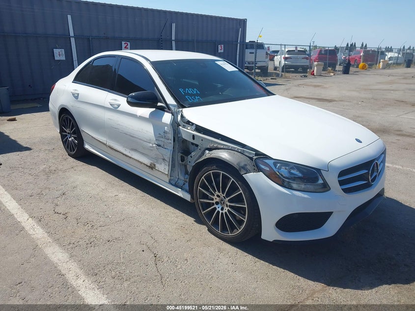 2017 Mercedes-benz C-klasse VIN 55SWF4JB4HU220186 IAAI salvage auction — SIDE, Salvage (California), sold $5,000 on 2026-07-09 (photo 1)