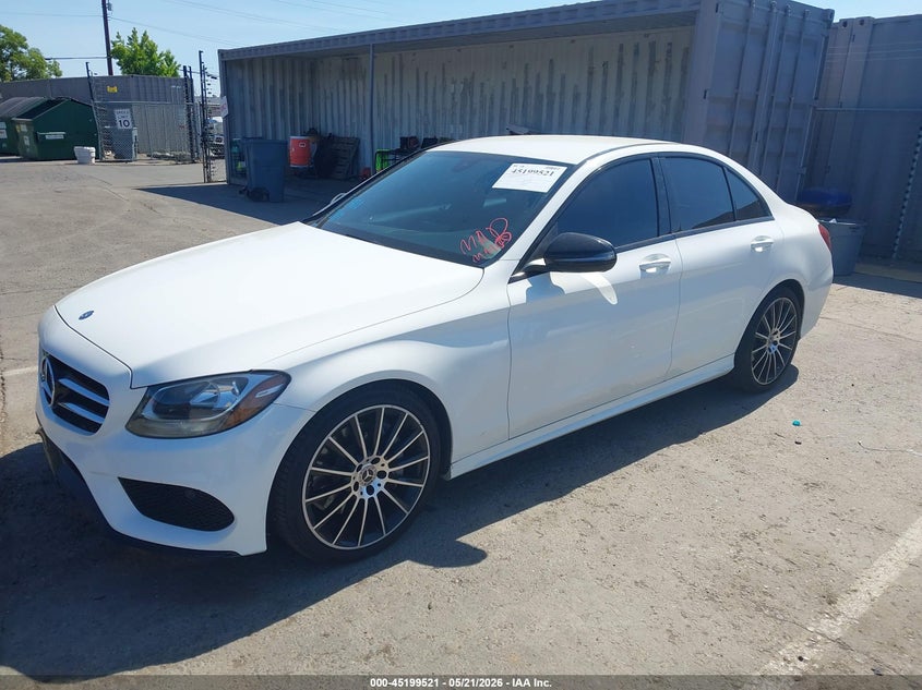 2017 Mercedes-benz C-klasse VIN 55SWF4JB4HU220186 IAAI salvage auction — SIDE, Salvage (California), sold $5,000 on 2026-07-09 (photo 2)
