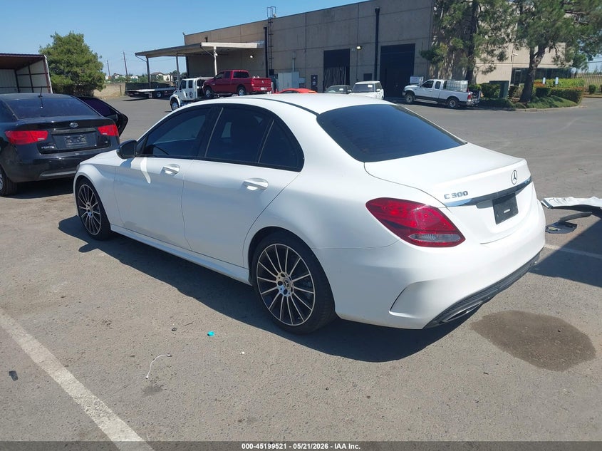 2017 Mercedes-benz C-klasse VIN 55SWF4JB4HU220186 IAAI salvage auction — SIDE, Salvage (California), sold $5,000 on 2026-07-09 (photo 3)