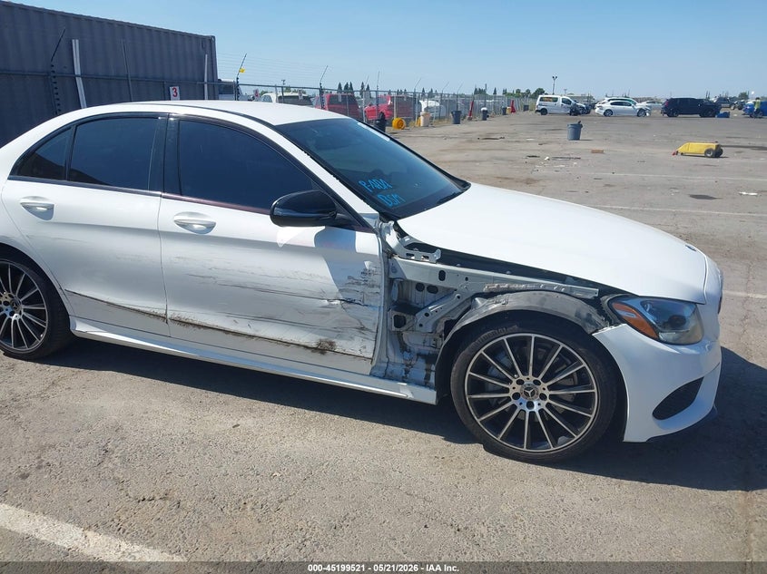 2017 Mercedes-benz C-klasse VIN 55SWF4JB4HU220186 IAAI salvage auction — SIDE, Salvage (California), sold $5,000 on 2026-07-09 (photo 6)