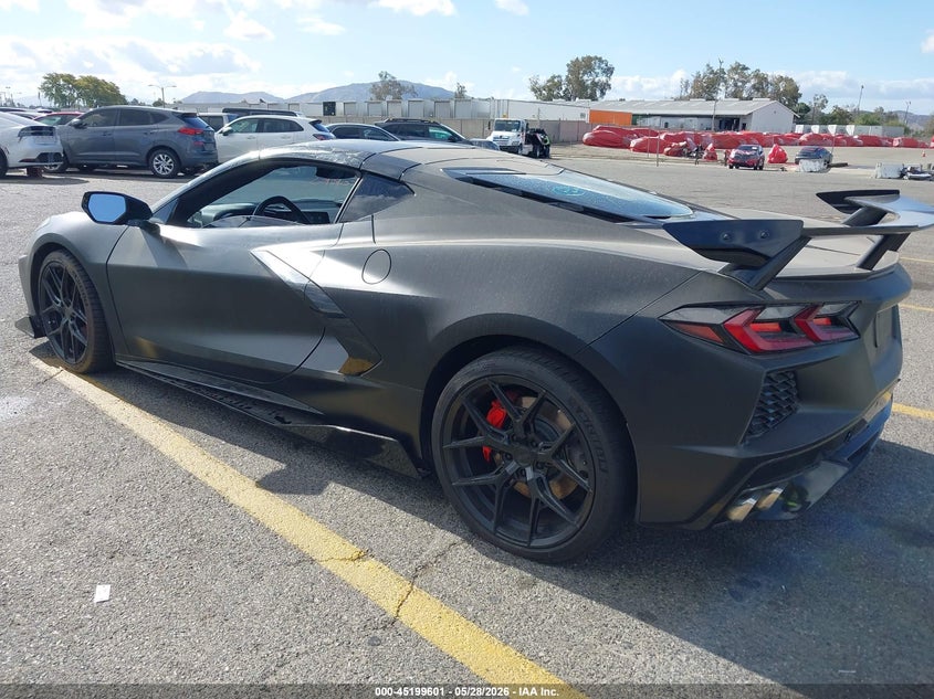 2021 Chevrolet Corvette VIN 1G1YA2D46M5109704 IAAI salvage auction — FRONT & REAR, Salvage Title, sold $41,250 on 2026-07-21 (photo 3)