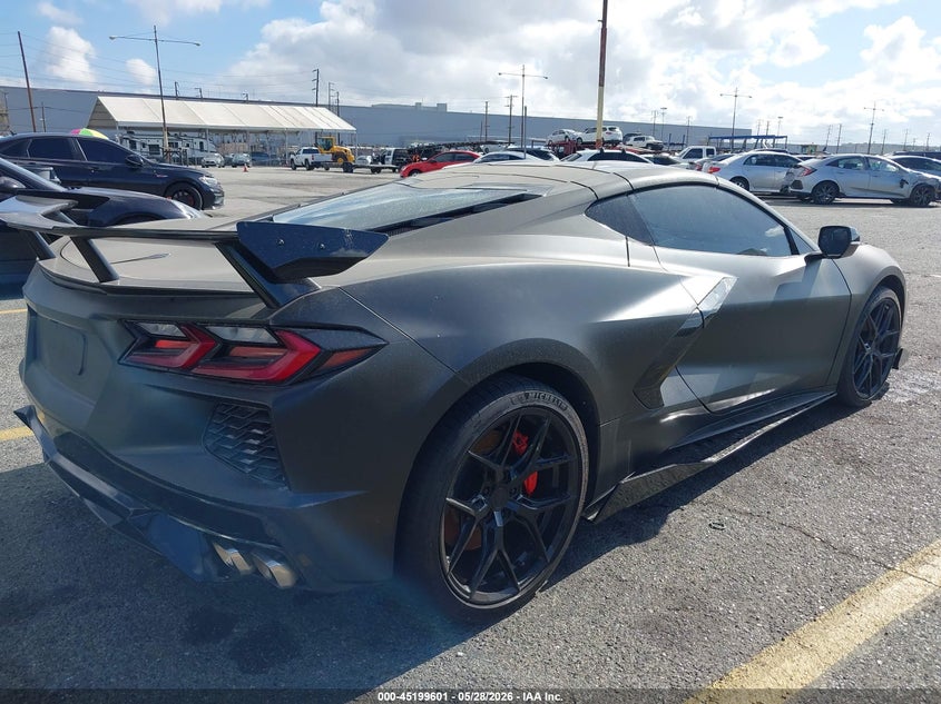 2021 Chevrolet Corvette VIN 1G1YA2D46M5109704 IAAI salvage auction — FRONT & REAR, Salvage Title, sold $41,250 on 2026-07-21 (photo 4)