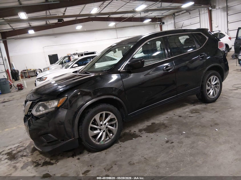2016 Nissan Rogue VIN KNMAT2MV4GP676496 IAAI salvage auction — FRONT END, Salvage Title, sold $1,050 on 2026-07-07 (photo 2)