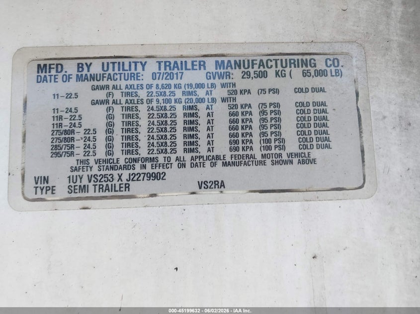 2018 Utility trailer mfg Unknown VIN 1UYVS253XJ2279902 IAAI salvage auction — UNKNOWN, Original (West Virginia), sold $20,400 on 2026-08-19 (photo 9)