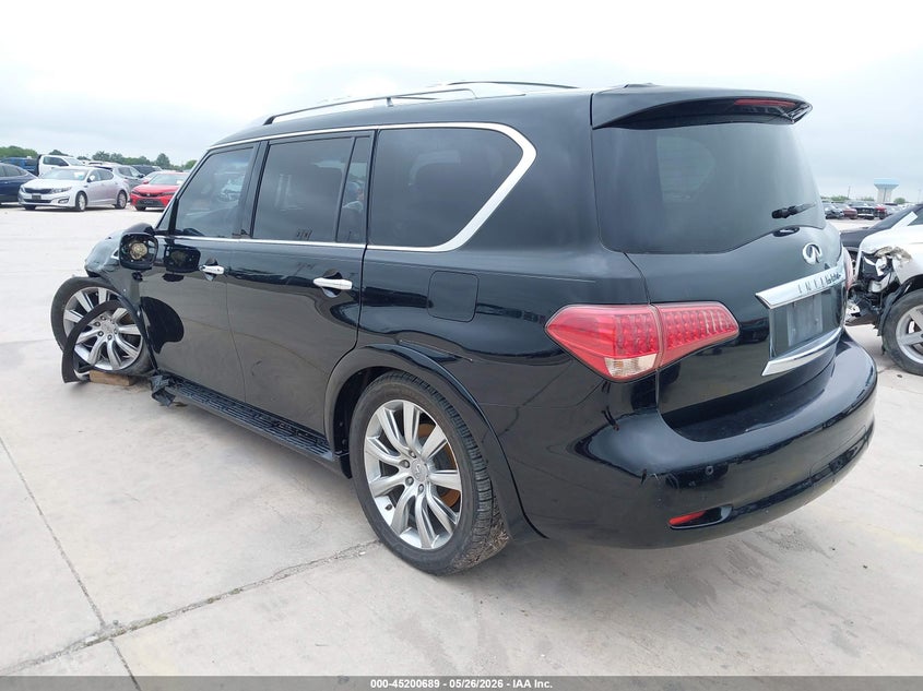 2012 Infiniti Qx56 VIN JN8AZ2NC8C9317697 IAAI salvage auction — LEFT FRONT, Salvage (Texas), sold $2,450 on 2026-07-20 (photo 3)