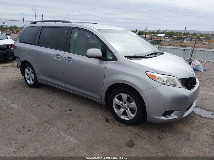 2015 Toyota Sienna VIN 5TDKK3DC3FS634840 IAAI salvage auction — LEFT REAR, Salvage Title, sold $3,775 on 2026-07-13 (photo 1)