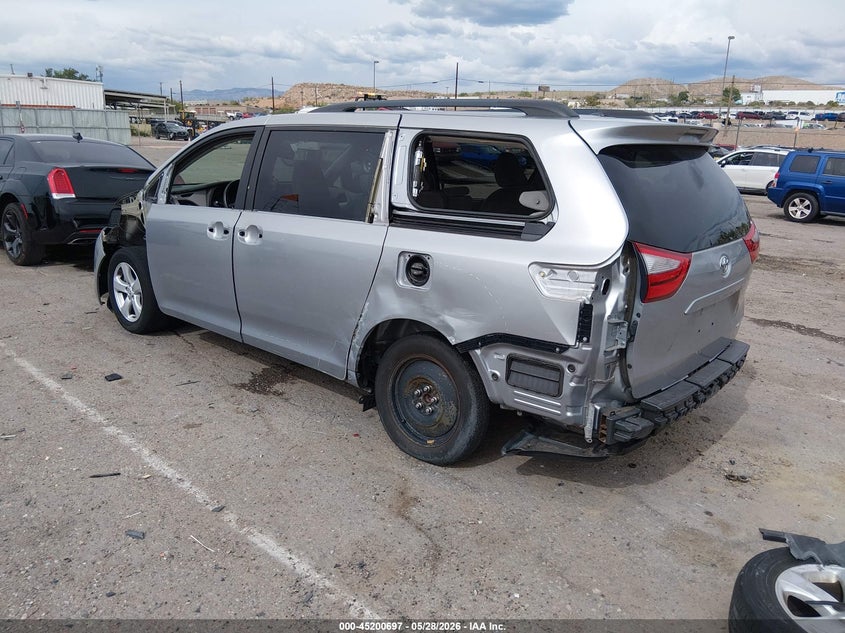 2015 Toyota Sienna VIN 5TDKK3DC3FS634840 IAAI salvage auction — LEFT REAR, Salvage Title, sold $3,775 on 2026-07-13 (photo 3)