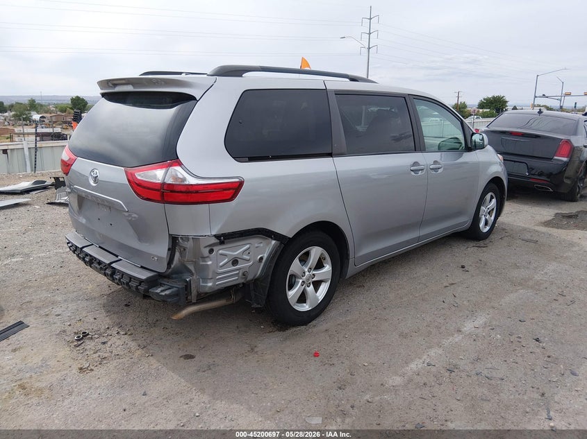 2015 Toyota Sienna VIN 5TDKK3DC3FS634840 IAAI salvage auction — LEFT REAR, Salvage Title, sold $3,775 on 2026-07-13 (photo 4)