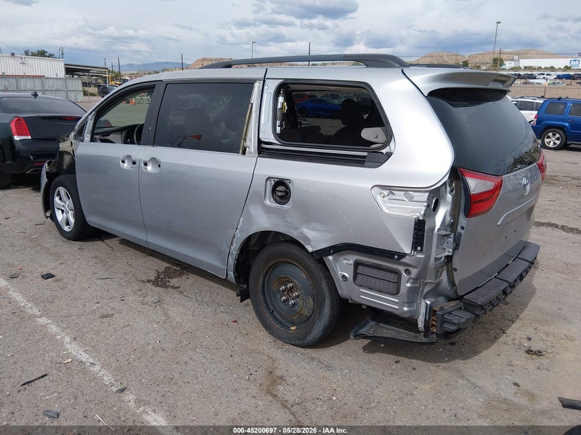 2015 Toyota Sienna VIN 5TDKK3DC3FS634840 IAAI salvage auction — LEFT REAR, Salvage Title, sold $3,775 on 2026-07-13 (photo 6)