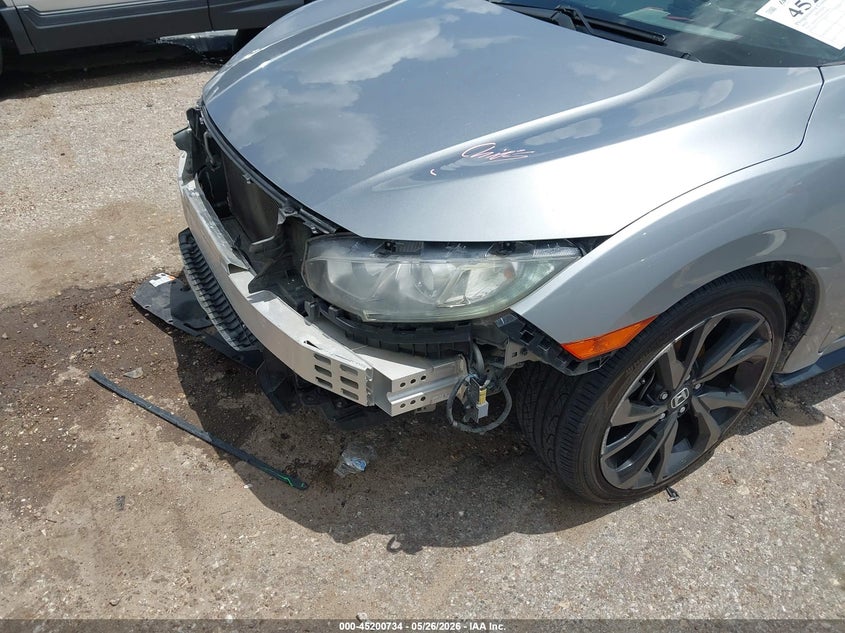 2018 Honda Civic VIN SHHFK7H46JU240952 IAAI salvage auction — FRONT END, Salvage (Texas), sold $2,950 on 2026-07-22 (photo 6)
