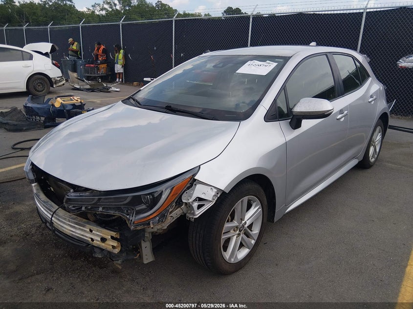 2021 Toyota Corolla VIN JTND4MBE8M3146605 IAAI salvage auction — FRONT & REAR, Salvage Title, sold $3,700 on 2026-07-15 (photo 2)