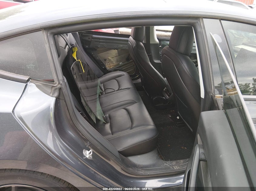 2022 Tesla Model 3 VIN 5YJ3E1EB0NF159107 IAAI salvage auction — LEFT REAR, Salvage (Illinois), sold $7,175 on 2026-07-28 (photo 8)