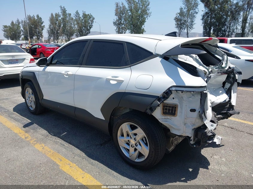 2025 Hyundai Kona VIN KM8HA3AB0SU268443 IAAI salvage auction — FRONT & REAR, Salvage (California), sold $3,500 on 2026-07-21 (photo 3)