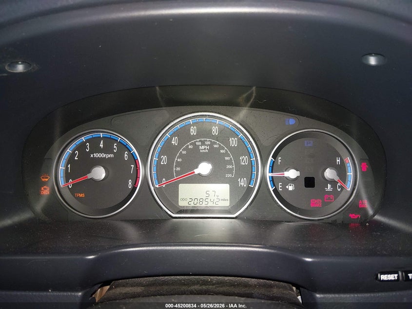 2009 Hyundai Santa fe VIN 5NMSG73D19H281444 IAAI salvage auction — FRONT END, Salvage (Idaho), sold $300 on 2026-08-22 (photo 7)