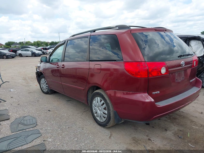 2008 Toyota Sienna VIN 5TDZK23C38S116028 IAAI salvage auction — FRONT END, Salvage (Texas), sold $450 on 2026-07-12 (photo 3)