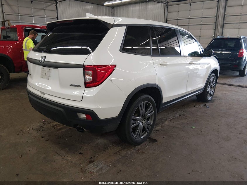 2021 Honda Passport VIN 5FNYF8H54MB015852 IAAI salvage auction — FRONT END, Salvage (Minnesota), sold $7,400 on 2026-07-21 (photo 4)