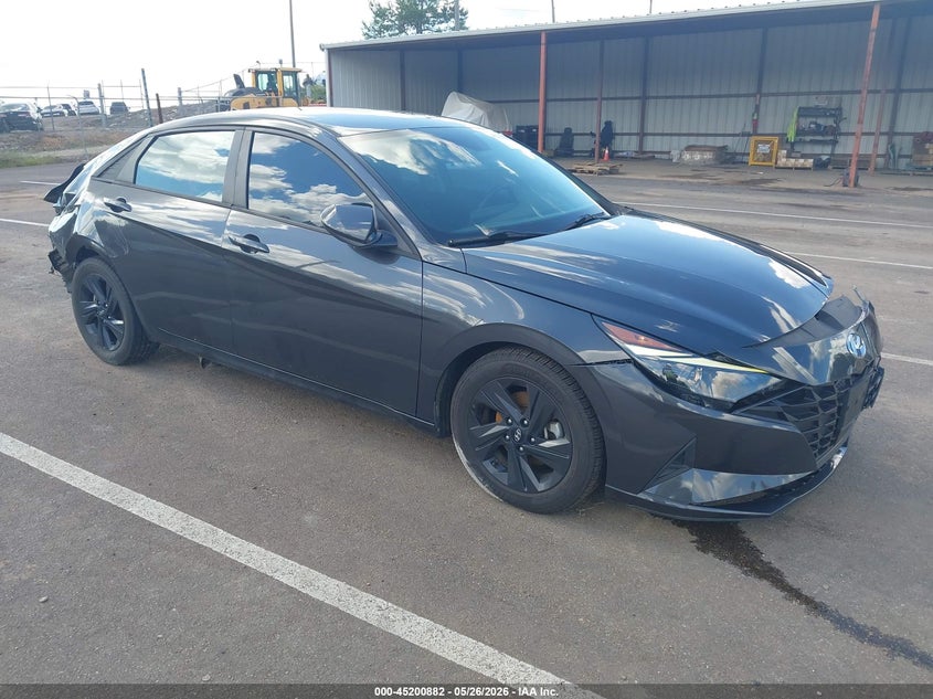 2021 Hyundai Elantra VIN 5NPLS4AG3MH051110 IAAI salvage auction — FRONT & REAR, Salvage Title, sold $1,500 on 2026-07-16 (photo 1)