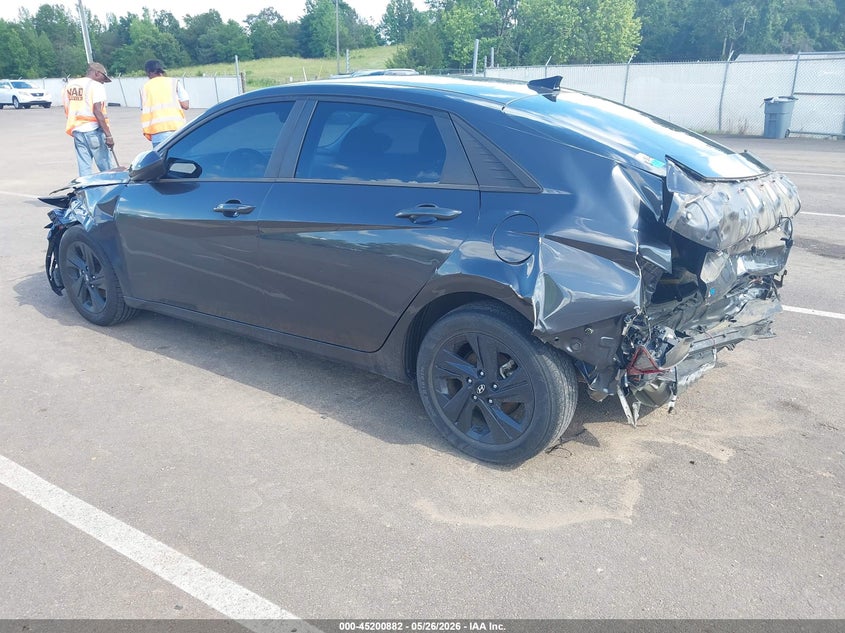 2021 Hyundai Elantra VIN 5NPLS4AG3MH051110 IAAI salvage auction — FRONT & REAR, Salvage Title, sold $1,500 on 2026-07-16 (photo 3)