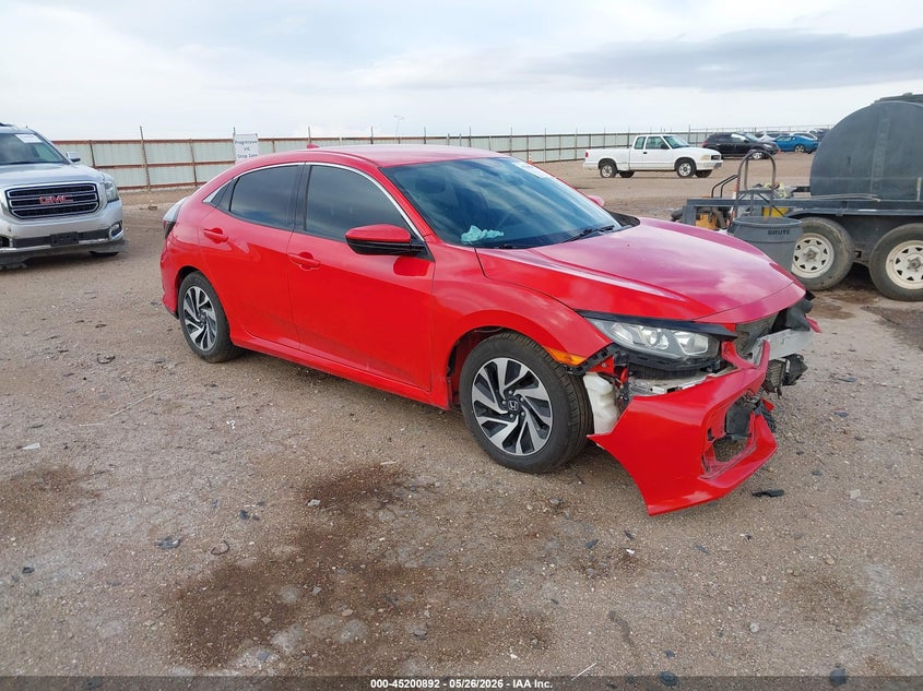 2018 Honda Civic VIN SHHFK7H26JU228461 IAAI salvage auction — FRONT END, Salvage (Texas), sold $3,100 on 2026-07-13 (photo 1)