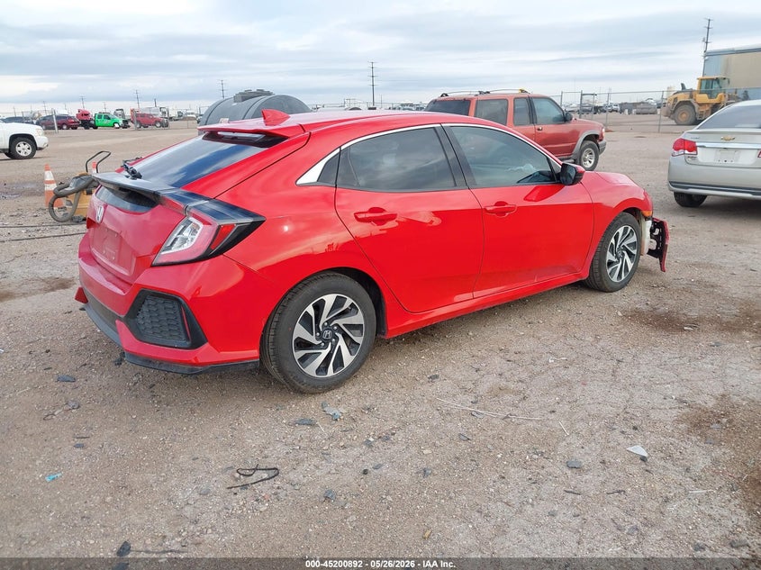 2018 Honda Civic VIN SHHFK7H26JU228461 IAAI salvage auction — FRONT END, Salvage (Texas), sold $3,100 on 2026-07-13 (photo 4)
