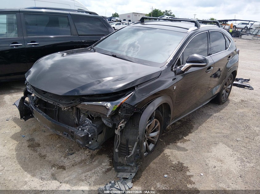 2017 Lexus Nx VIN JTJBARBZ2H2101463 IAAI salvage auction — FRONT END, Clear (Oklahoma), sold $7,100 on 2026-08-01 (photo 2)