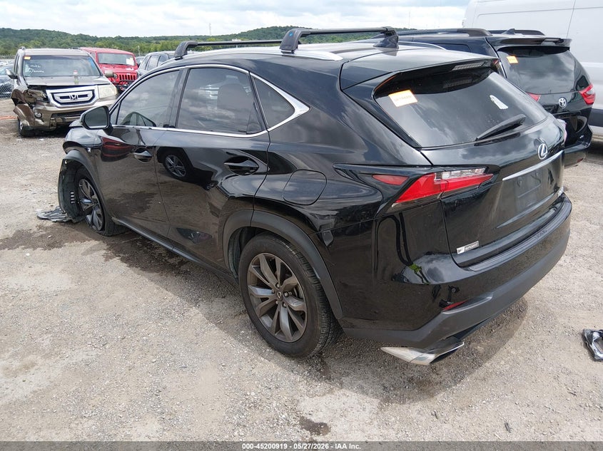 2017 Lexus Nx VIN JTJBARBZ2H2101463 IAAI salvage auction — FRONT END, Clear (Oklahoma), sold $7,100 on 2026-08-01 (photo 3)