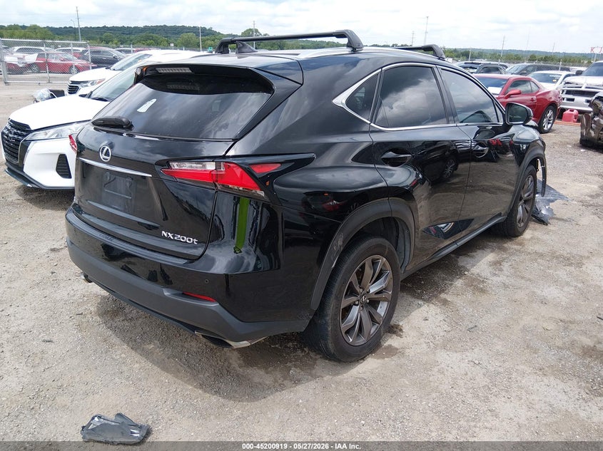 2017 Lexus Nx VIN JTJBARBZ2H2101463 IAAI salvage auction — FRONT END, Clear (Oklahoma), sold $7,100 on 2026-08-01 (photo 4)