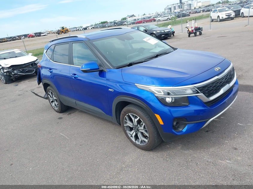 2021 Kia Seltos VIN KNDERCAA5M7174132 IAAI salvage auction — REAR END, Salvage (Minnesota), sold $3,550 on 2026-07-29 (photo 1)