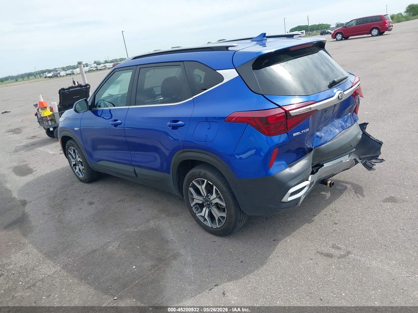 2021 Kia Seltos VIN KNDERCAA5M7174132 IAAI salvage auction — REAR END, Salvage (Minnesota), sold $3,550 on 2026-07-29 (photo 3)