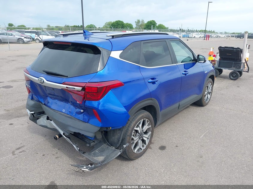 2021 Kia Seltos VIN KNDERCAA5M7174132 IAAI salvage auction — REAR END, Salvage (Minnesota), sold $3,550 on 2026-07-29 (photo 4)