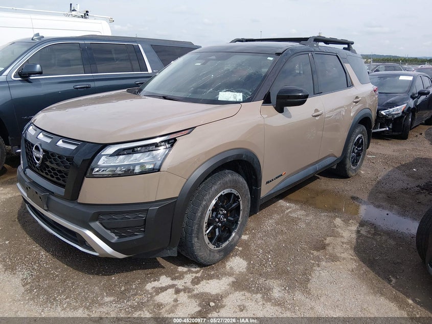 2023 Nissan Pathfinder VIN 5N1DR3BD8PC266850 IAAI salvage auction — HAIL, Clear (Oklahoma), sold $7,000 on 2026-07-28 (photo 2)