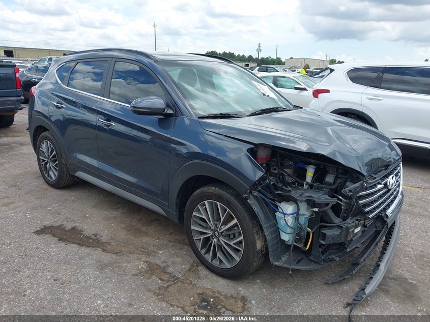 2021 Hyundai Tucson VIN KM8J33AL5MU387113 IAAI salvage auction — FRONT END, Original (Texas), sold $4,500 on 2026-07-25 (photo 1)