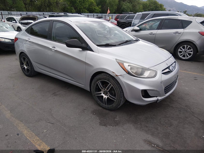 2012 Hyundai Accent VIN KMHCT4AEXCU233236 IAAI salvage auction — FRONT END, Salvage Title, sold $550 on 2026-07-16 (photo 1)