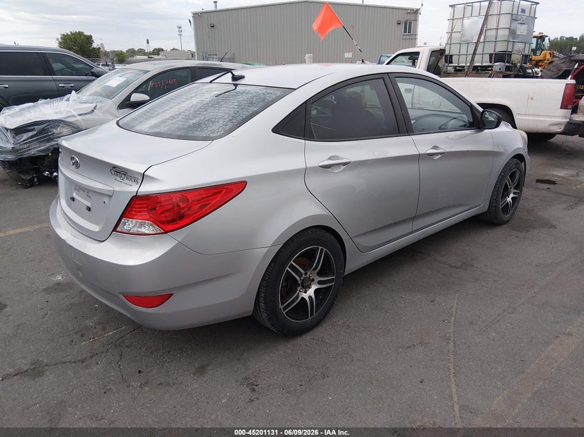 2012 Hyundai Accent VIN KMHCT4AEXCU233236 IAAI salvage auction — FRONT END, Salvage Title, sold $550 on 2026-07-16 (photo 4)